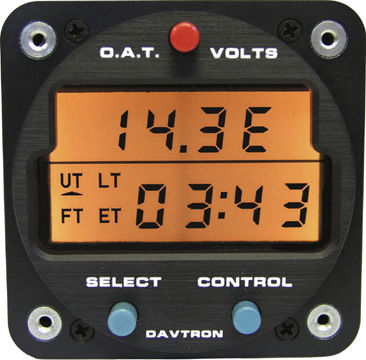 航空时钟 - M803 series - Davtron, Inc. - 电子 / 石英 / 发光