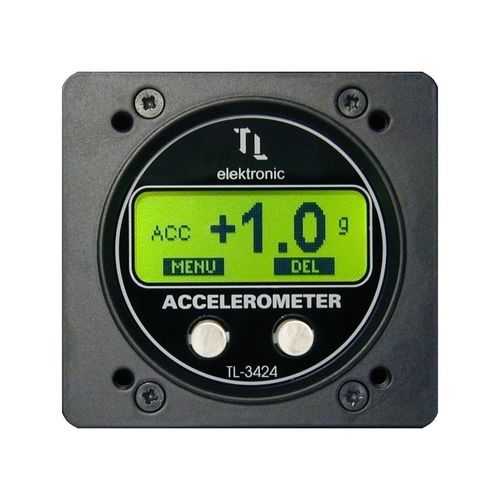 带显示器加速度计 - TL-3424 - TL elektronic Inc. - 数字 / 飞机 / 用于航空航天业