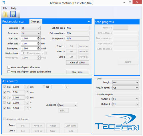 监控软件 - TecView™ Motion - TecScan - 数据采集 / 用于航空工程 / 扫描仪