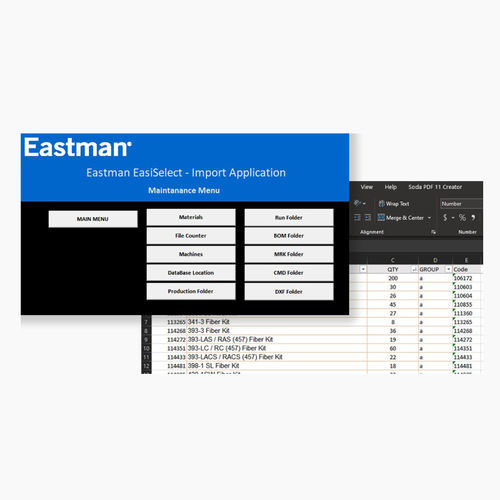 数据管理软件 - EasiSelect - Eastman Machine Company - 控制 / 切割 / 用于航空工程