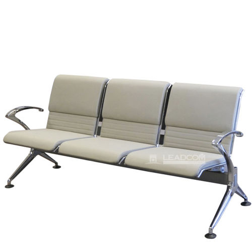 机场联排座椅 - VALDER LS-517NB - Leadcom Seating - 三人座 / 金属 / 皮质