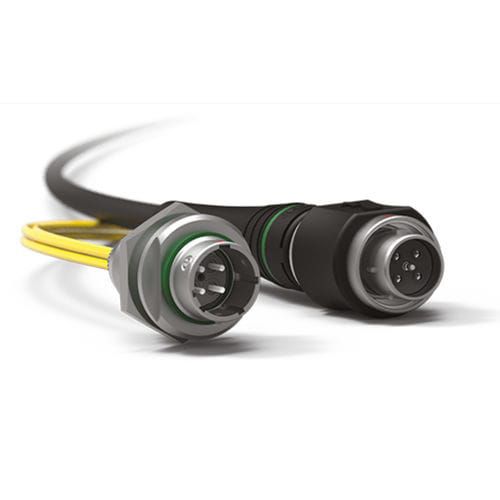 混合电连接器 - FiberOptic Series - Fischer Connectors - 飞机 / 无人机 / 光纤