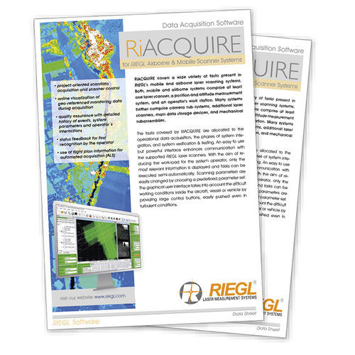 管理软件 - RiACQUIRE - RIEGL LASER MEASUREMENT SYSTEMS GMBH - 质量 / 测试 / 分析