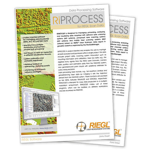 管理软件 - RiPROCESS - RIEGL LASER MEASUREMENT SYSTEMS GMBH - 控制 / 分析 / 数据采集