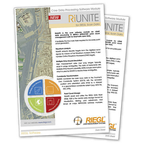 管理软件 - RiUNITE - RIEGL LASER MEASUREMENT SYSTEMS GMBH - 测量 / 工艺流程 / LIDAR
