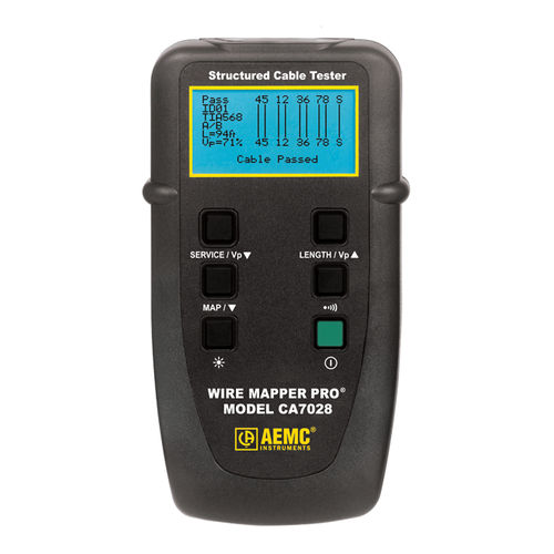 网络测试器 - CA7028 - AEMC Instruments  - 阻抗 / 电缆 / 飞行