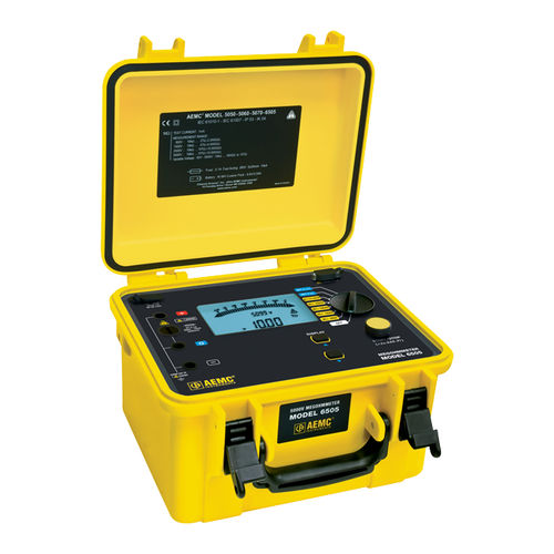 便携式兆欧表 - 6505  - AEMC Instruments  - 用于航空工业