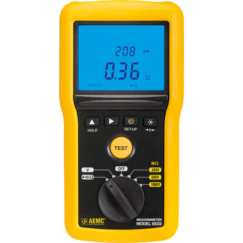 便携式兆欧表 - 6522  - AEMC Instruments  - 用于航空工业