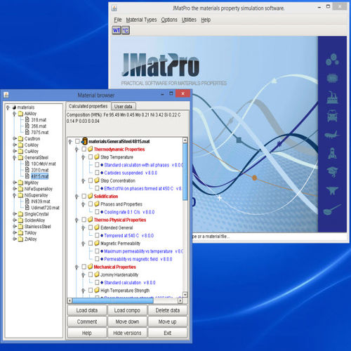 模拟软件 - JMATPRO® - Sente Software Ltd. - 计算 / 用于航空工程