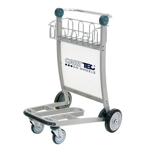机场航站楼免税区手推车 - CHILOE - Cart Technology S.L - 4轮 / 开放式 / 不锈钢