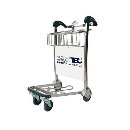 机场航站楼免税区手推车 - PASCUA - Cart Technology S.L - 4轮 / 开放式 / 不锈钢