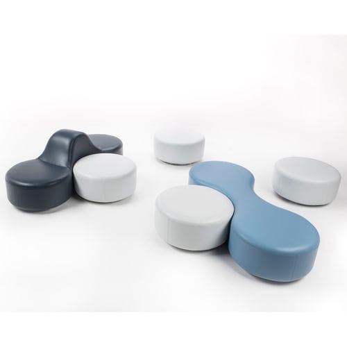 组合式沙发 - MOLECOLA - Altek Italia Design Srl - 机场 / 圆形 / 布料