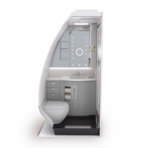 感应冲水器飞机用卫生间 - A350XWB - Safran Cabin/赛峰