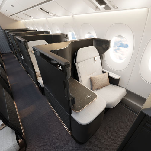 机舱座椅 - Unity - Safran Seats - 商务舱 / 带扶手 / 带桌子