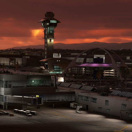 模拟软件 - iniScene Los Angeles (KLAX) - iniBuilds Ltd - 用于航空工程 / 3D