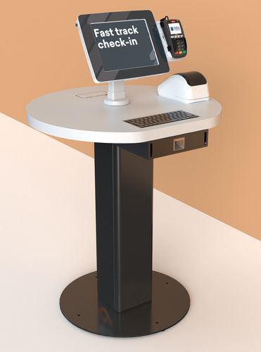 航空公司登机办理终端 - T-series Single Terminal   - imageHOLDERS - 带银行卡付款系统 / 带RFID读取器 / 落地