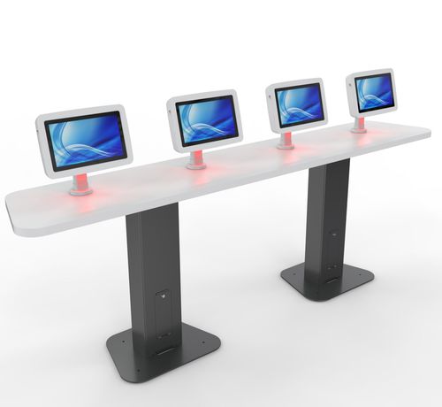 航空公司登机办理终端 - T-series Quad Terminal  - imageHOLDERS - 带银行卡付款系统 / 带RFID读取器 / 落地