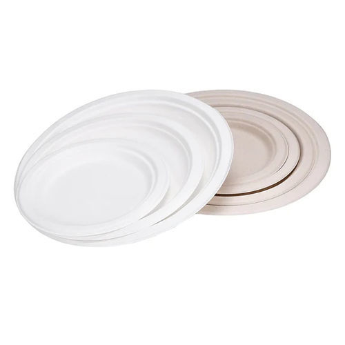 机舱浅盘 - Bagasse Sugarcane Round - Sky Blue - 塑料 / 一次性 / 可生物降解