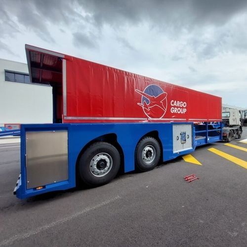集装箱运输拖车 - SR3P  - GROUPE CARTEL - CARTEL MANUTENTION - 货盘 / 双车轴 / 加固型