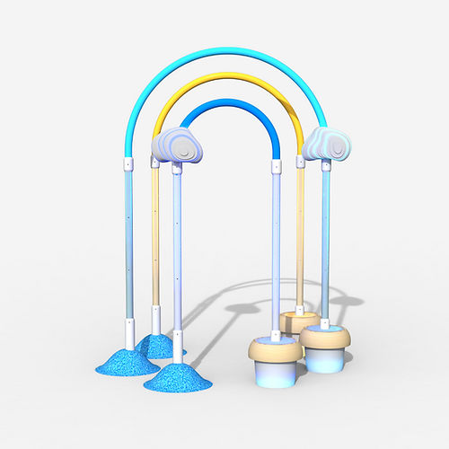 机场游乐设施 - RAINBOW TWINKLE POLES - Play 9 Studios - 室内 / 钢 / 塑料