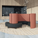 机场长凳 / 金属 / 木质