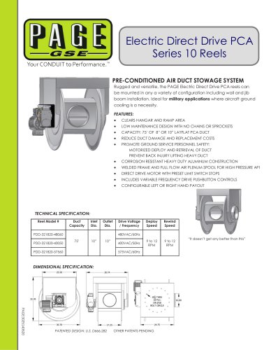 Electric Direct Drive PCA Series 10 Reels