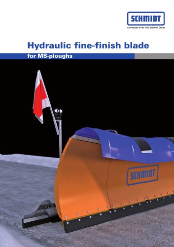 Hydraulic fine-finish blade for MS-ploughs