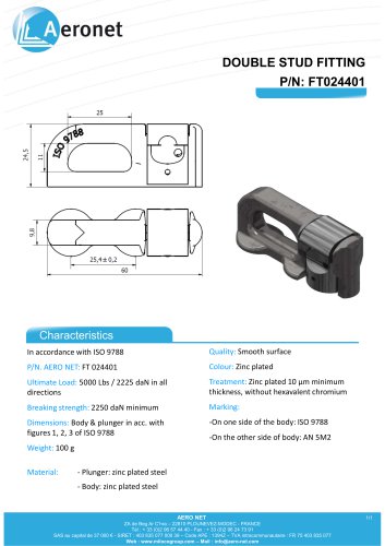 DOUBLE STUD FITTING - FT024401