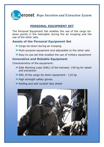 PERSONNAL EQUIPMENT SET