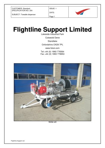 354 Towable Aircraft Refuelling Hydrant Dispenser