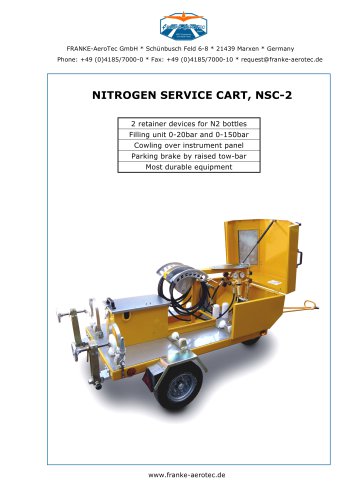 NITROGEN SERVICE CART, NSC-2