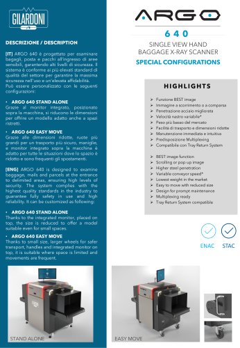 ARGO 640 SPECIAL CONFIGURATION