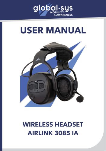 User guide 3085-IA headset