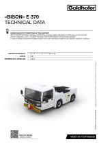 »BISON« E 370 TECHNICAL DATA