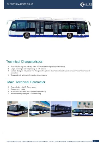 Airport apron bus