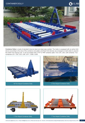 Tianyi container dolly JSTY3T