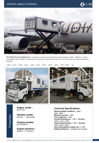 Tianyi Self-propelled ambulift WTJ5040JCR