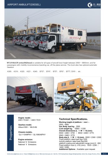 Tianyi Self-propelled ambulift WTJ5100JCRE