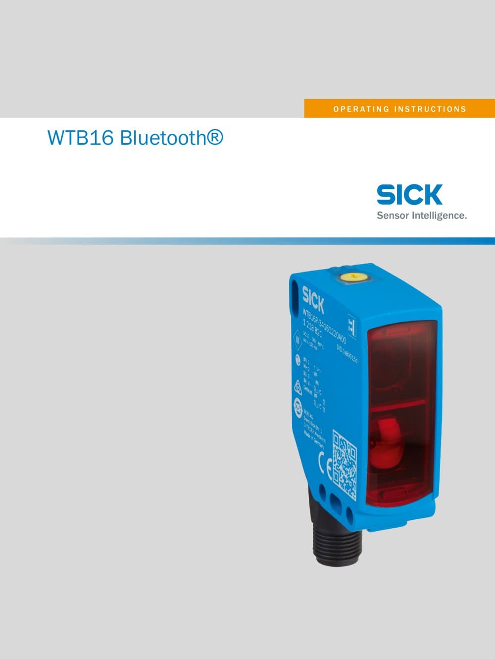 WTB16 Bluetooth&reg; - SICK SENSOR INTELLIGENCE
