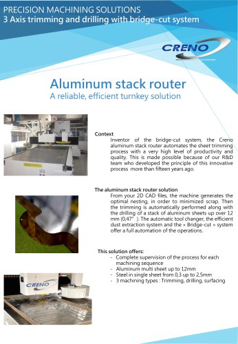 Aluminum stack router