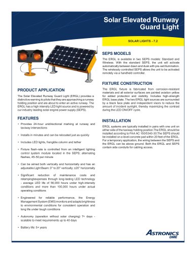 Solar Elevated Runway Guard Light