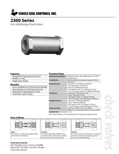 2300 Series  Check Valve