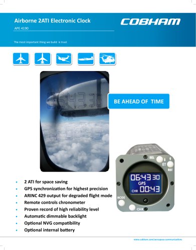 Airborne 2ATI Electronic Clock