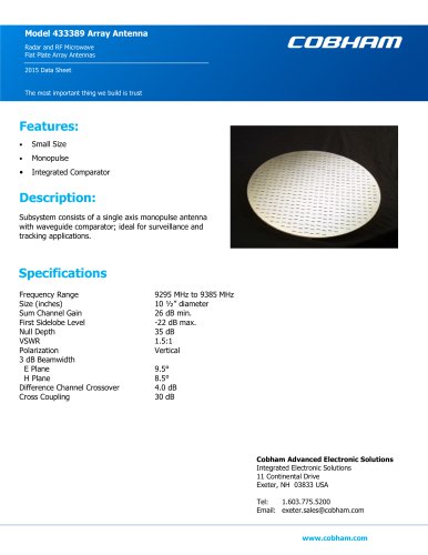 Model 433389 Array Antenna