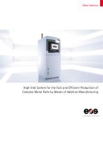 High-End System for the Fast and Efficient Production of  Complex Metal Parts by Means of Additive Manufacturing
