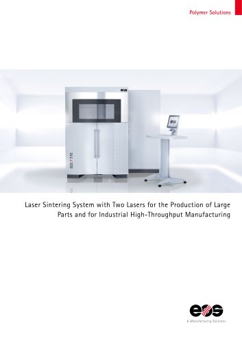 Laser Sintering System with Two Lasers for the Production of Large  Parts and for Industrial High-Throughput Manufacturing