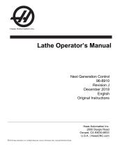 Lathe Operator’s Manual