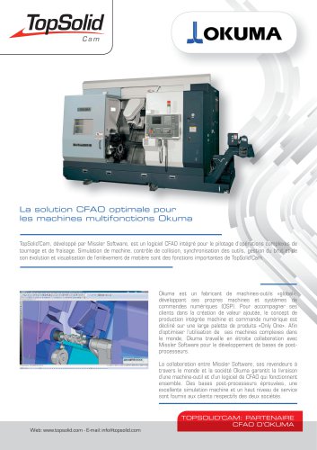 La solution CFAO optimale pour les machines multifonctions Okuma