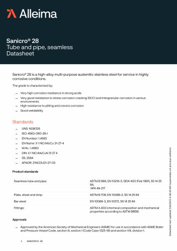 Sanicro&reg; 28