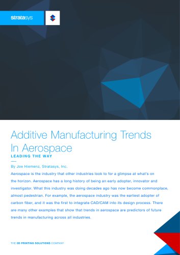 White Paper - Additive Manufacturing Trends in Aerospace